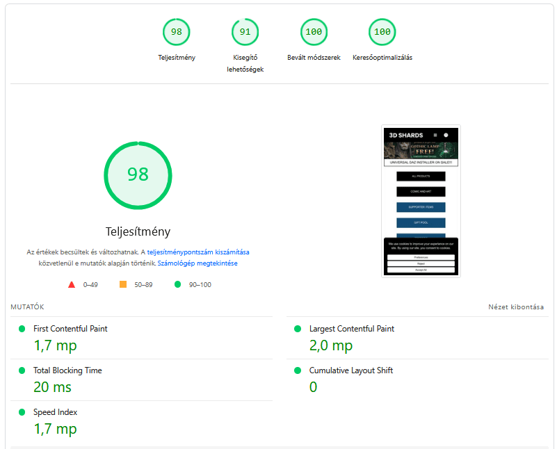 WordPress gyorsítás