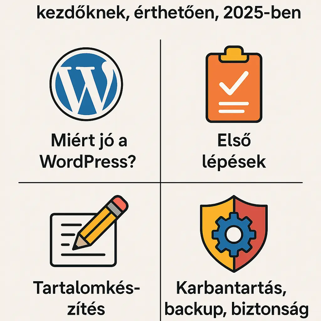 WordPress weboldal készítés – útmutató kezdőknek, 2025-ben