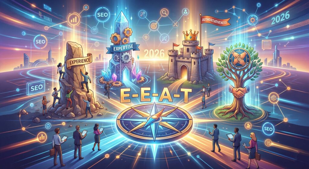 Mi az az E-E-A-T? A Google rangsorolás 4 titkos összetevője 2026-ban